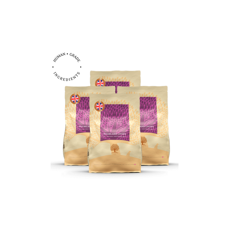 Lot de 4 x 2.5kg HIGHLAND LIVING PETIT CHIEN